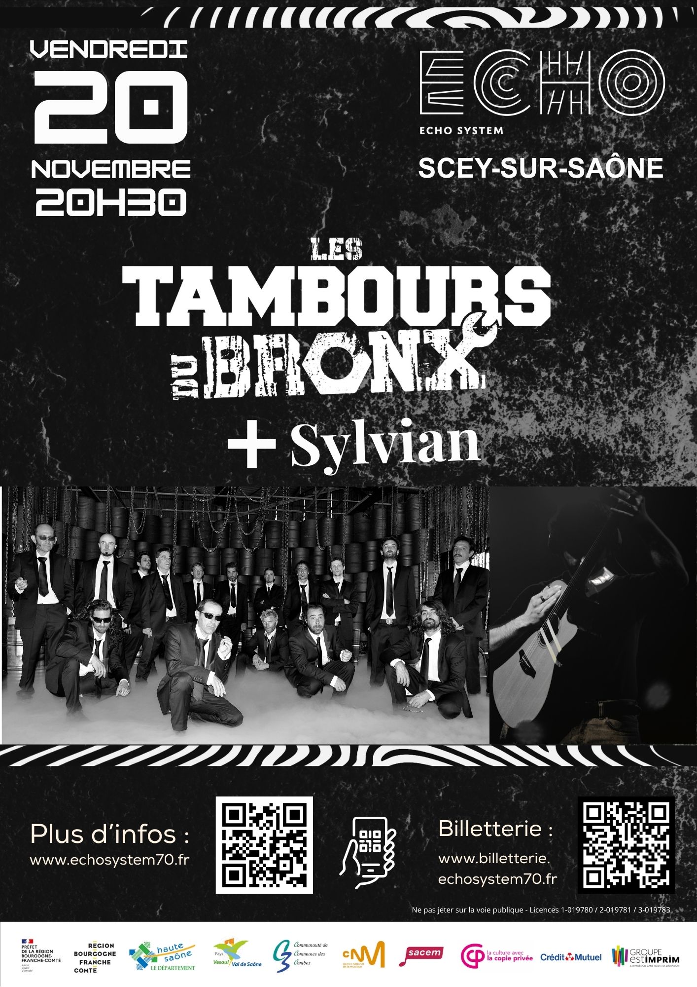 LES TAMBOURS DU BRONX + SYLVIAN