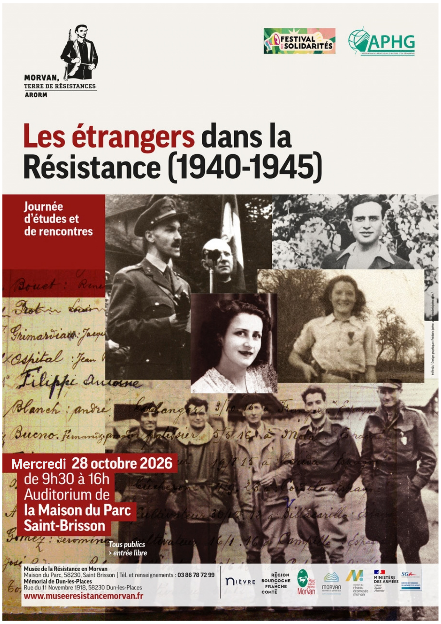 Journée d'études et rencontres : Les étrangers dans la Résistance (1940-1945)