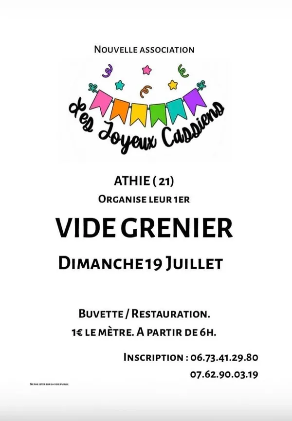 Vide grenier à Athie