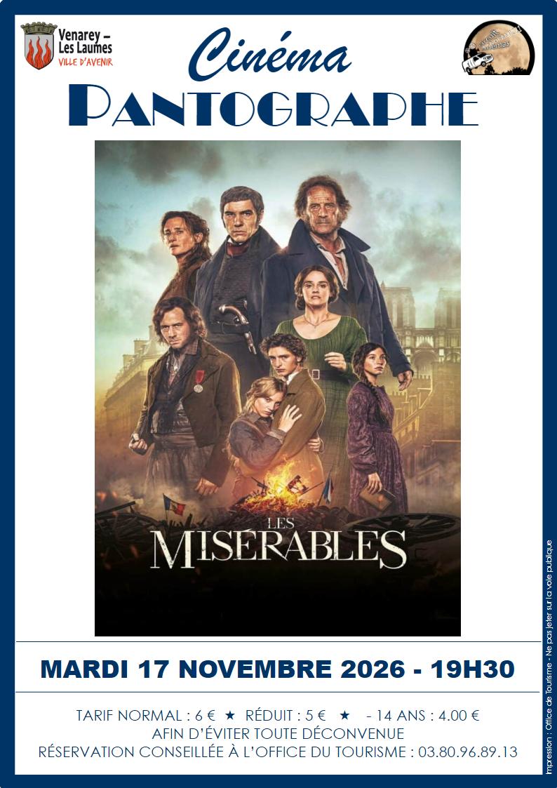 Séance cinéma "Les misérables"