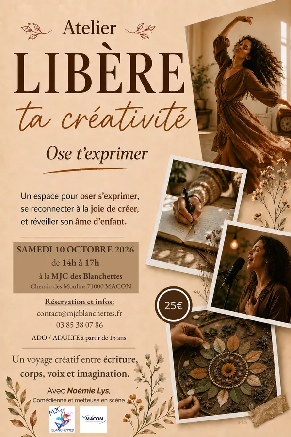Atelier Libère ta créativité, Ose t'exprimer