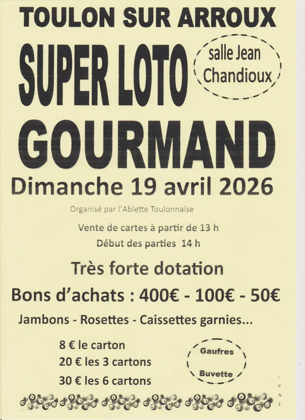SUPER LOTO GOURMAND