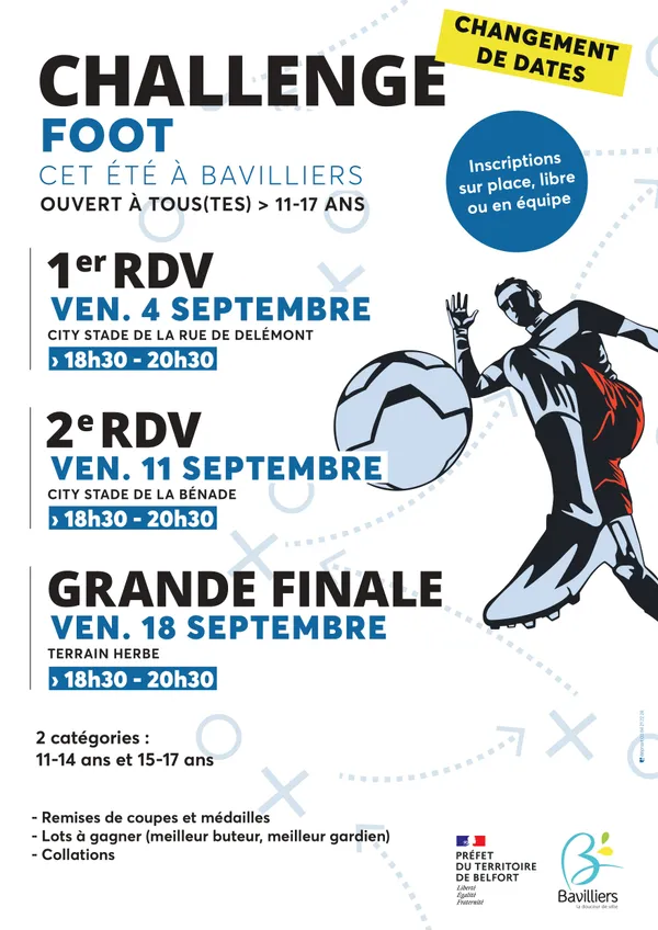 Challenge Foot – Le tournoi des 11-17 ans fait sa rentrée !