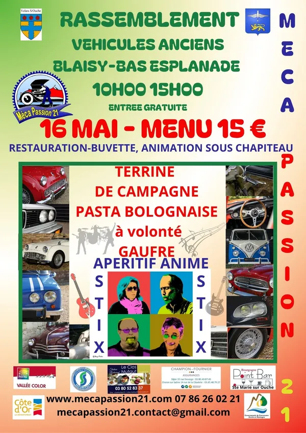 Concert et rassemblement de véhicules anciens