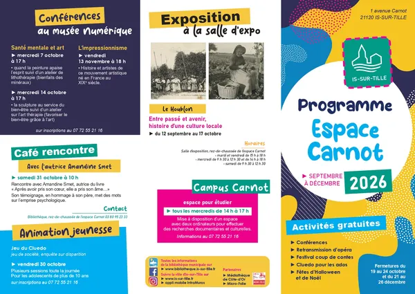 Programmation de l'espace Carnot