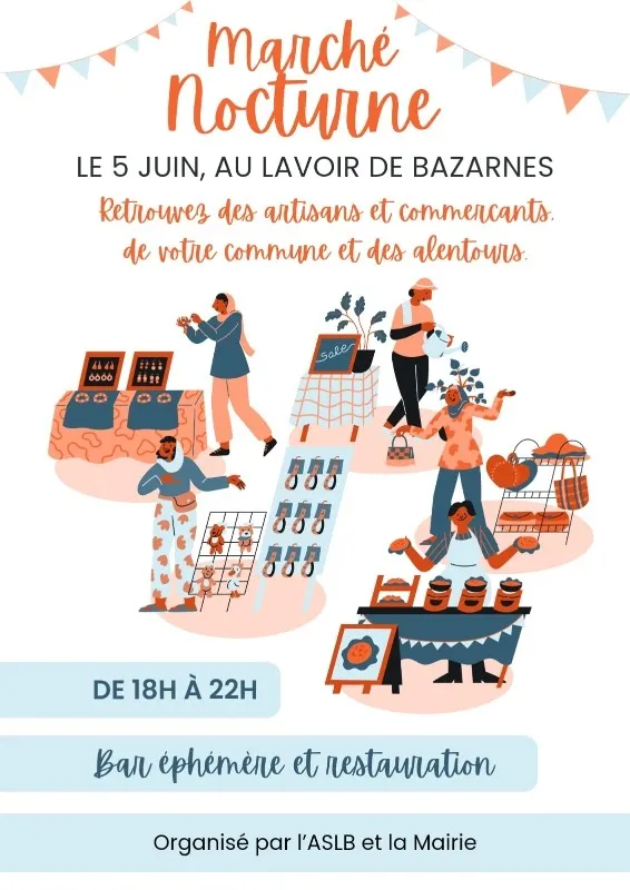 Marché nocturne au lavoir