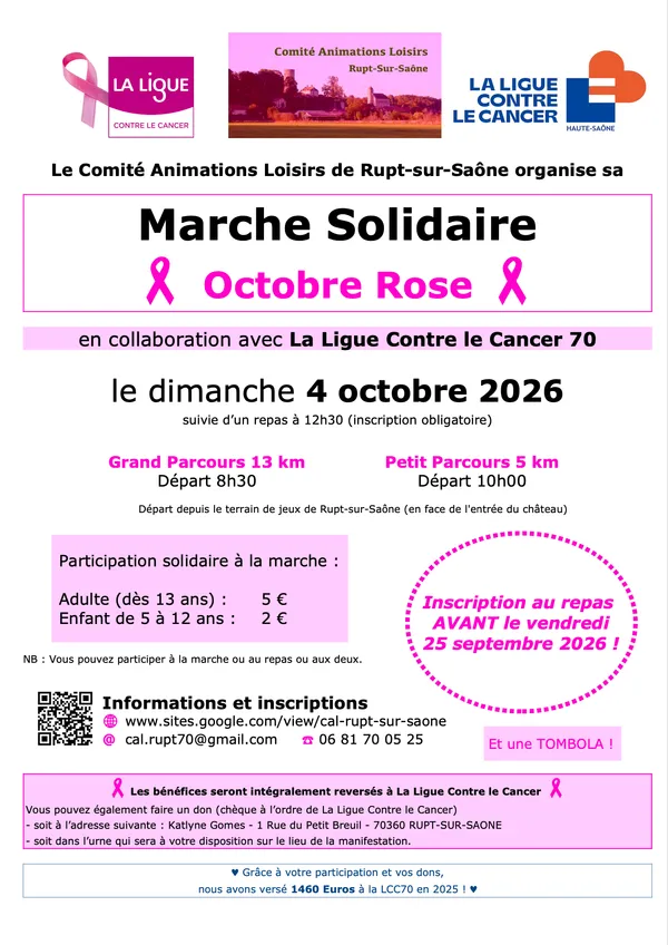 Octobre Rose - Marche solidaire