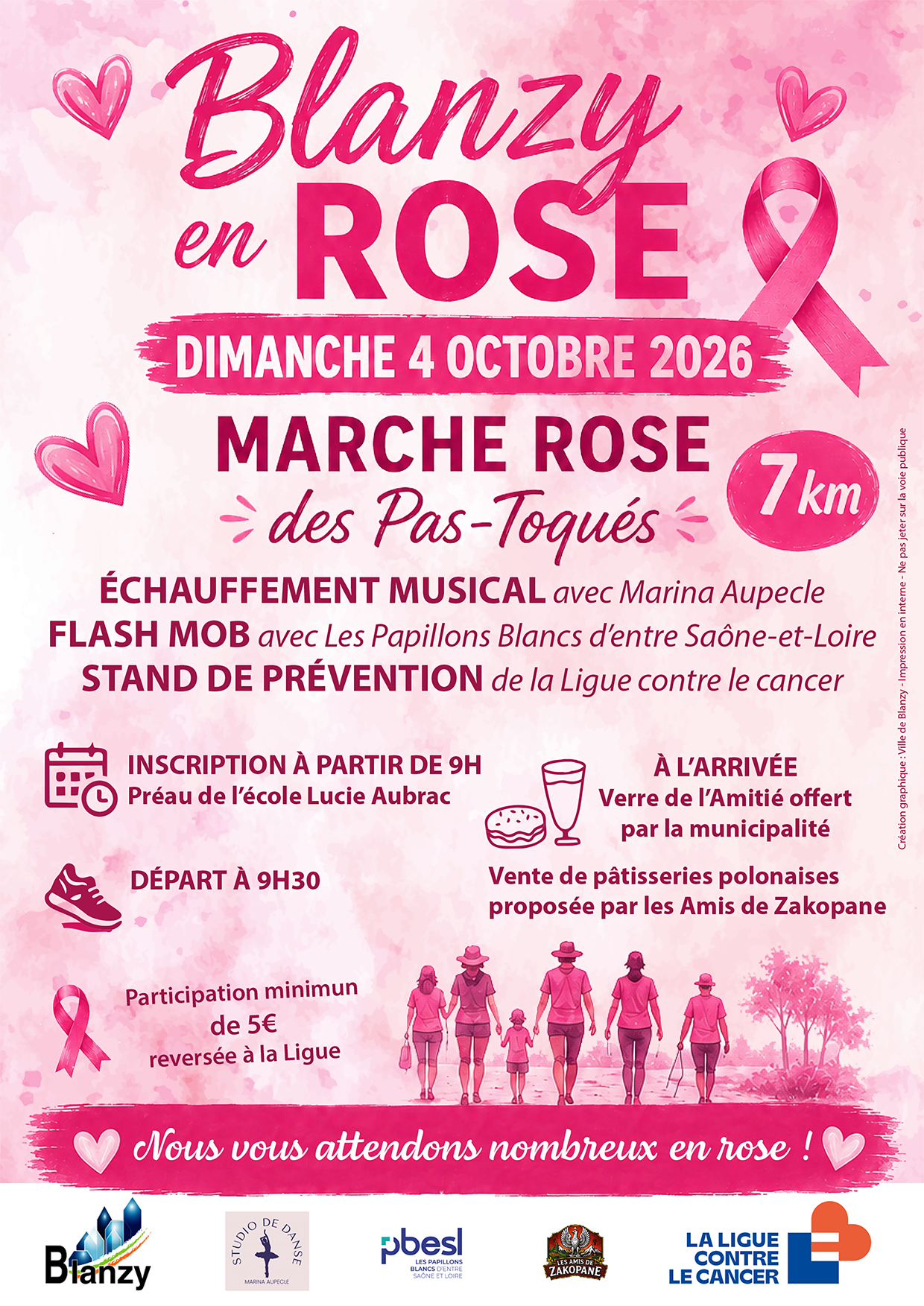 Marche Rose des Pas Toqués