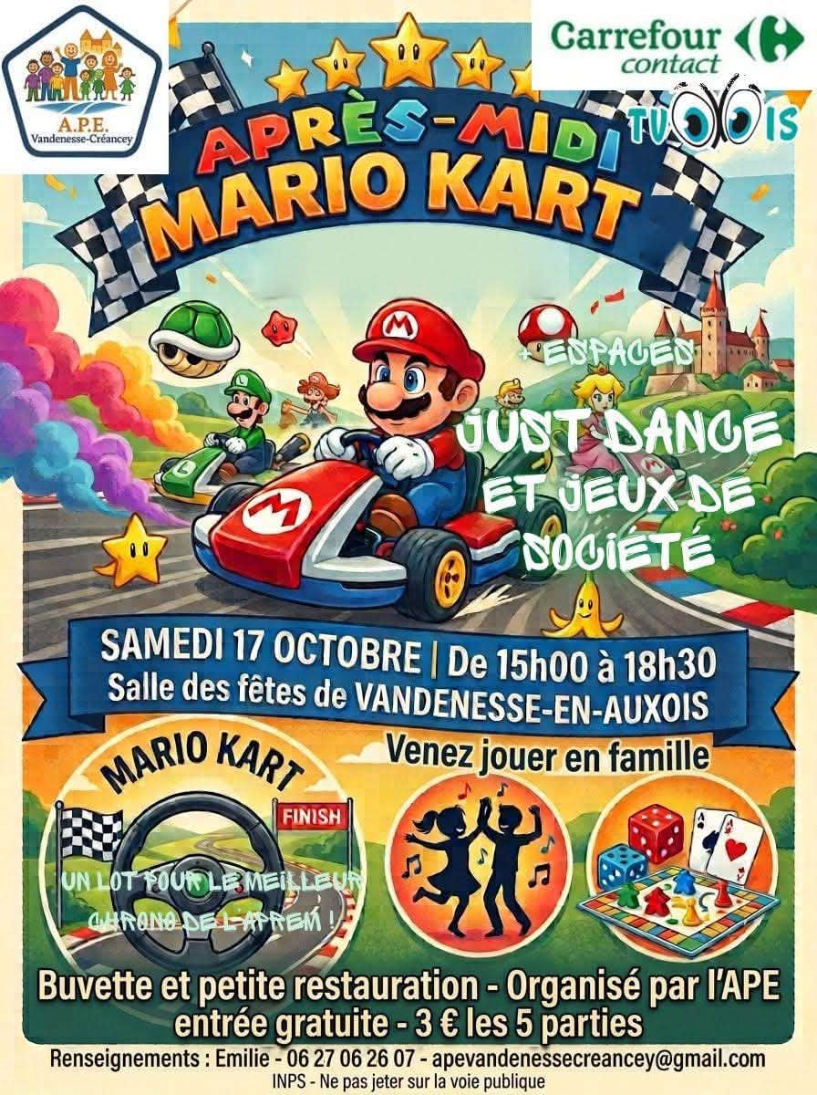 Après-midi Mario Kart- Vandenesse en Auxois
