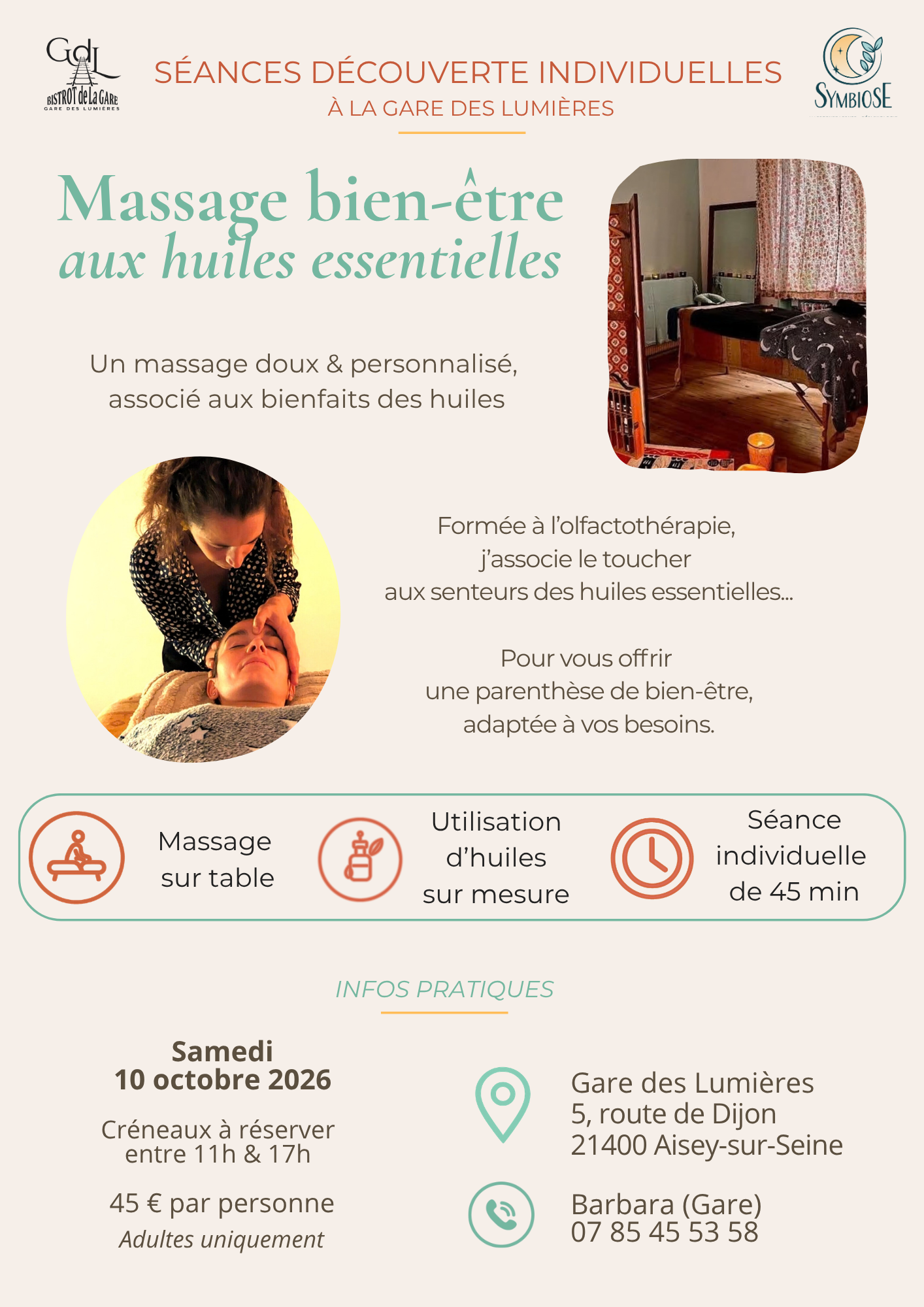 Massage Bien Être aux huiles essentielles