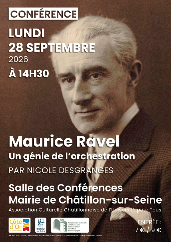 Conférence « Maurice Ravel, un génie de l'orchestration »