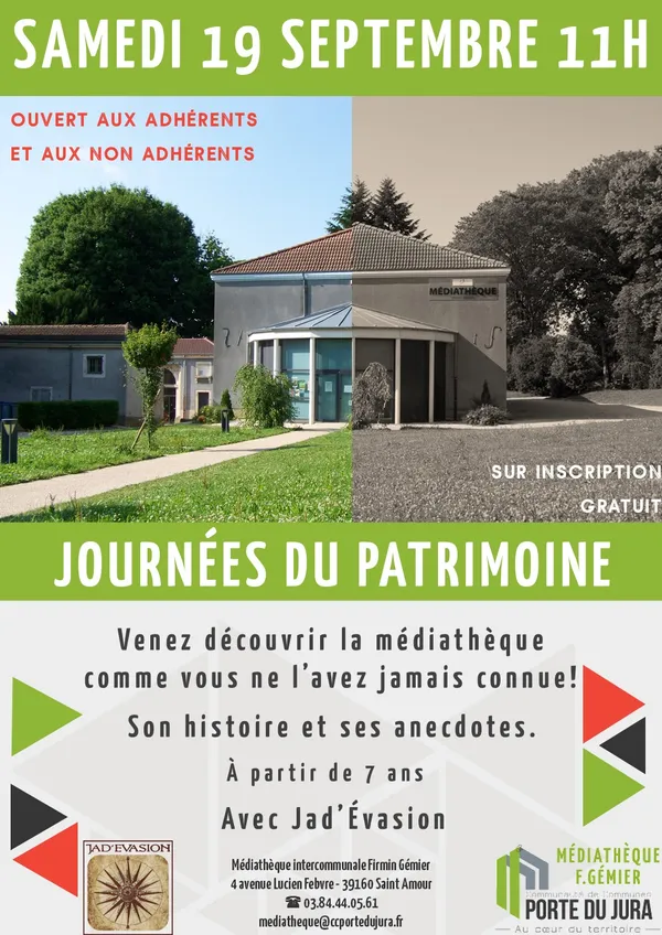 Journées du patrimoine : visite de la médiathèque
