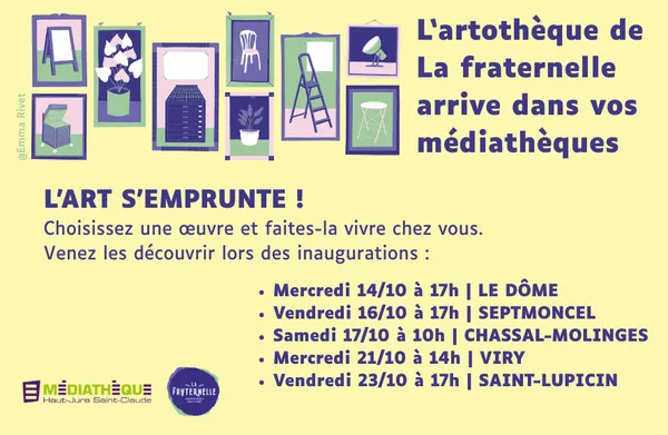 Médiathèque Le Dôme : Inauguration artothèque