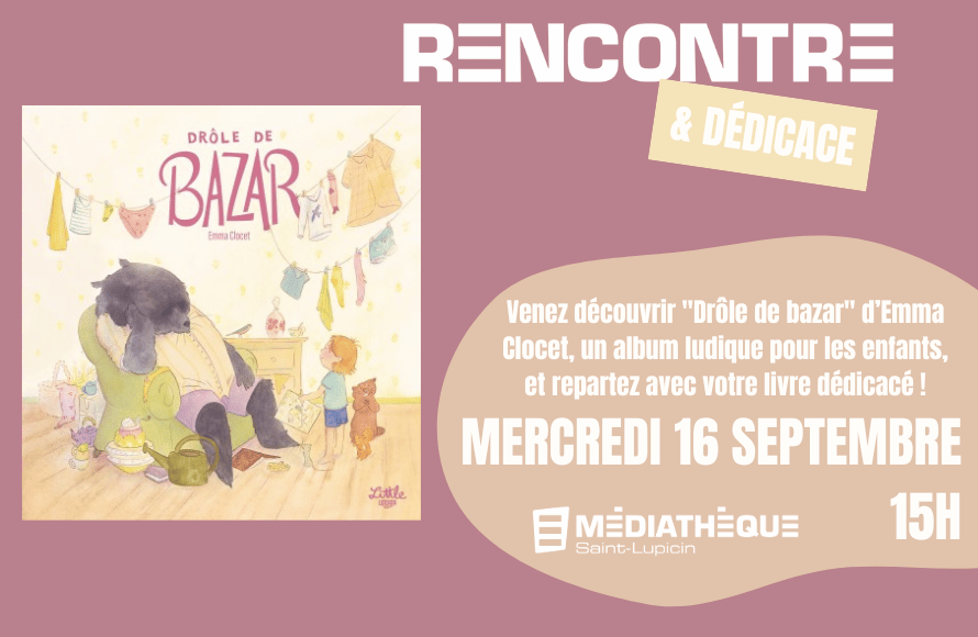 Médiathèque de Saint-Lupicin : Dédicace
