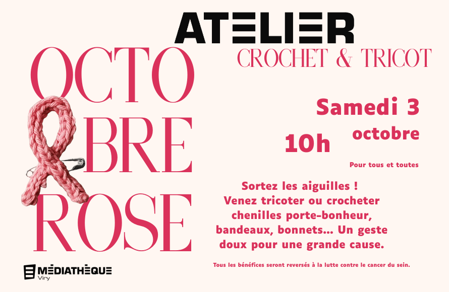 Médiathèque de Viry : Atelier tricot