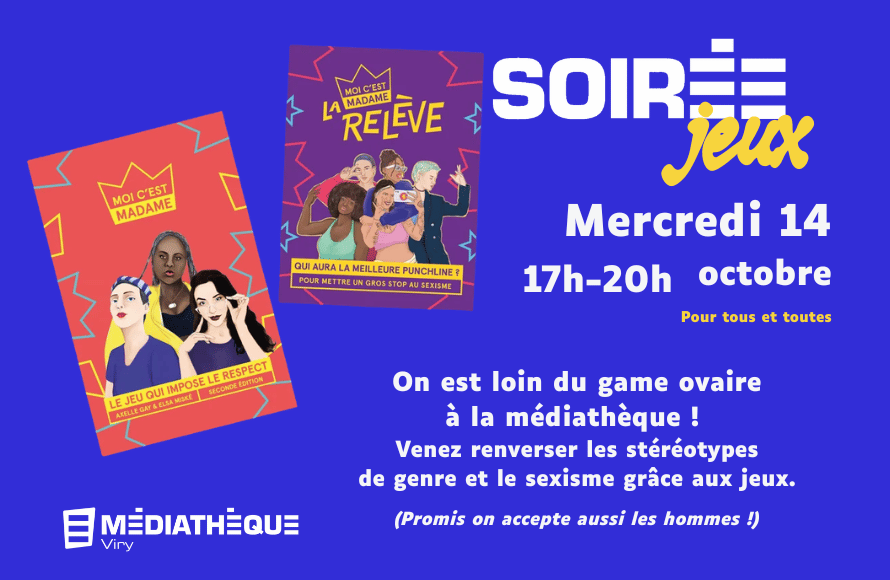 Médiathèque de Viry : Soirée jeux féministes