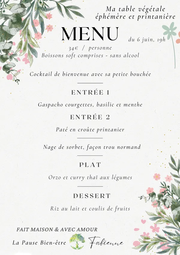 Table végétale & éphémère