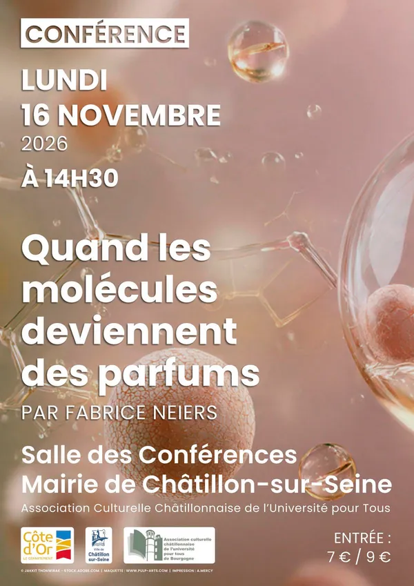 Conférence "Quand les molécules deviennent des parfums"