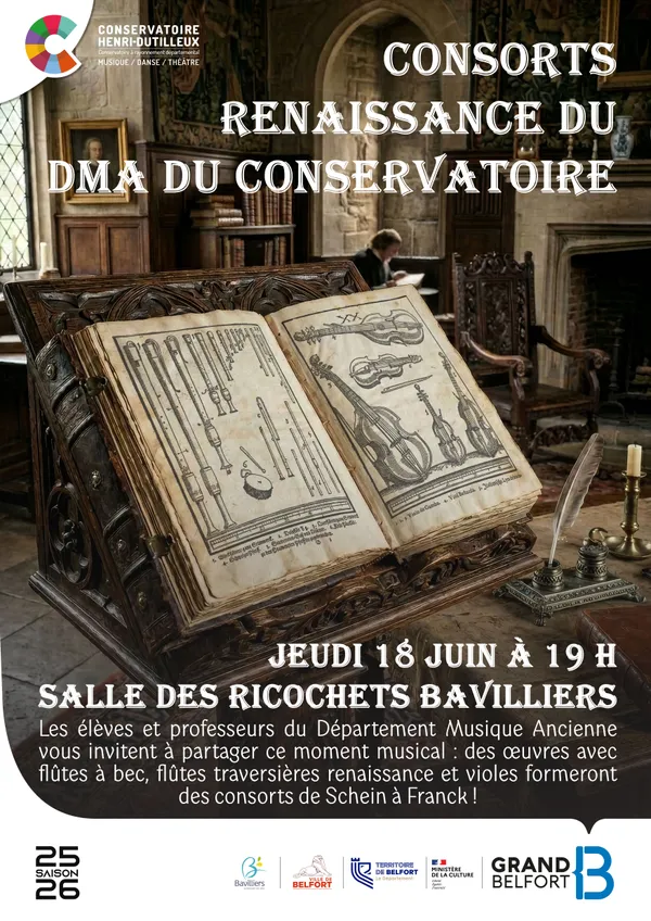 Consorts Renaissance du Conservatoire Henri-Dutilleux à Bavilliers