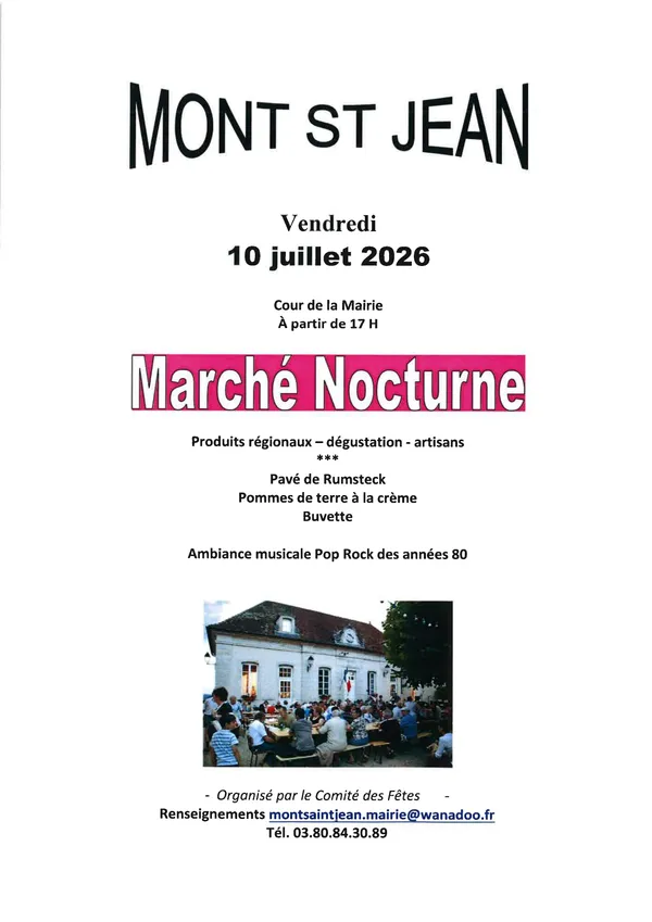 Marché nocturne- Mont Saint Jean