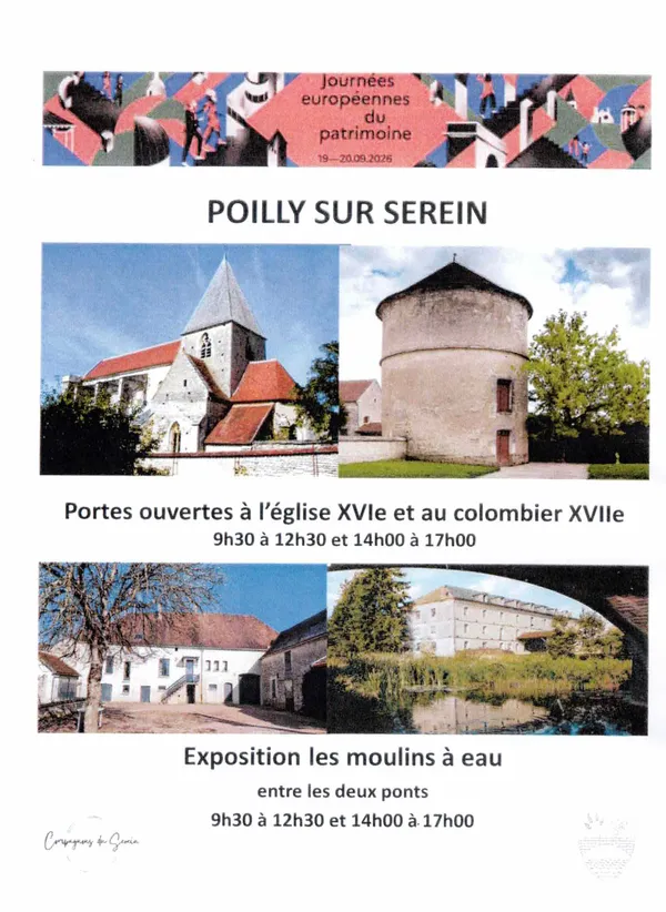Journées du Patrimoine à Poilly sur Serein