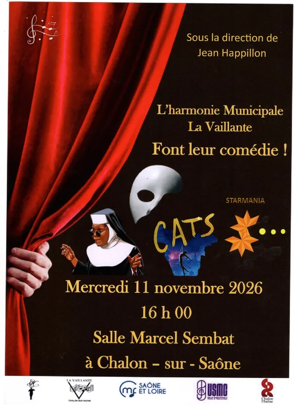 L'harmonie Municipale/La Vaillante font leur comédie