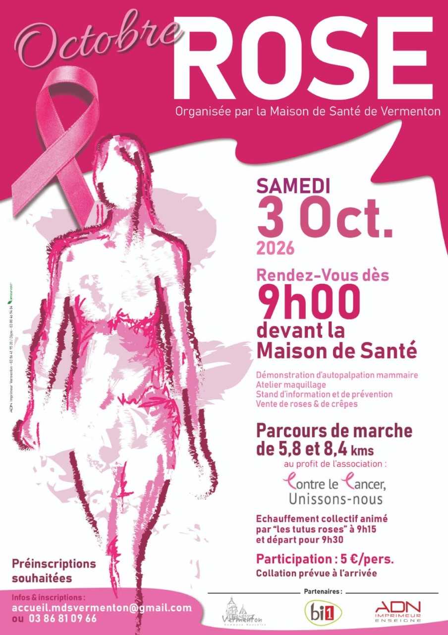 Parcours de marche pour Octobre Rose