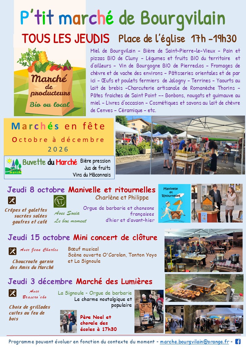 Concert et bœuf musical pour le dernier P’tit Marché de la saison