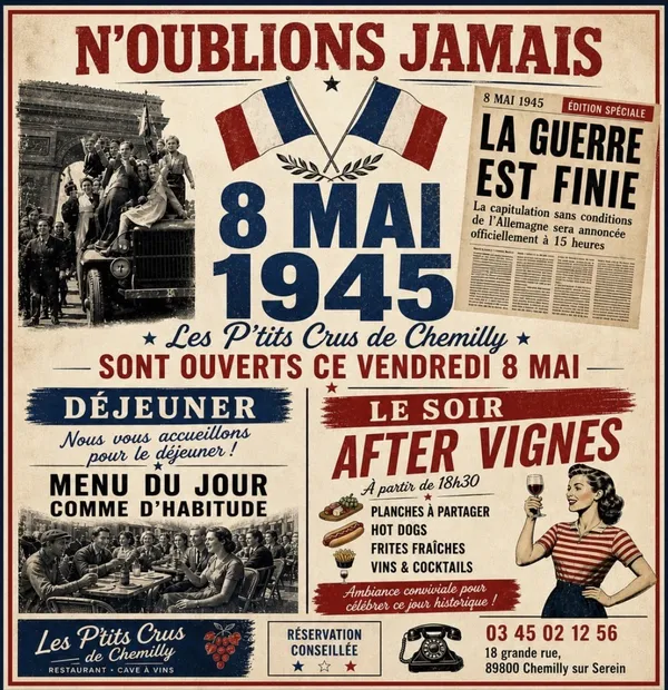 Le 8 mai des P'tits Crus