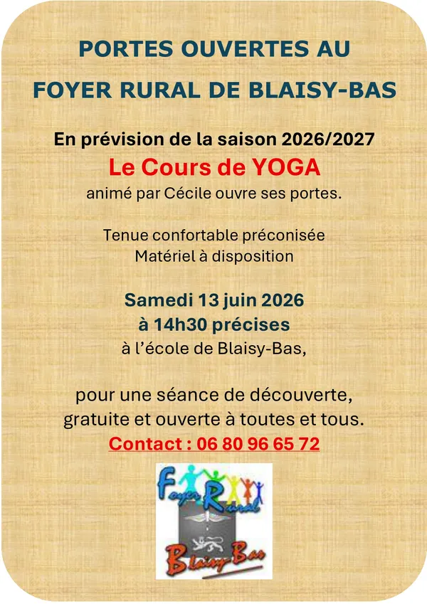 Séance découverte du Yoga