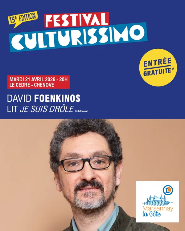 David Foenkinos lit "Je suis Drôle"
