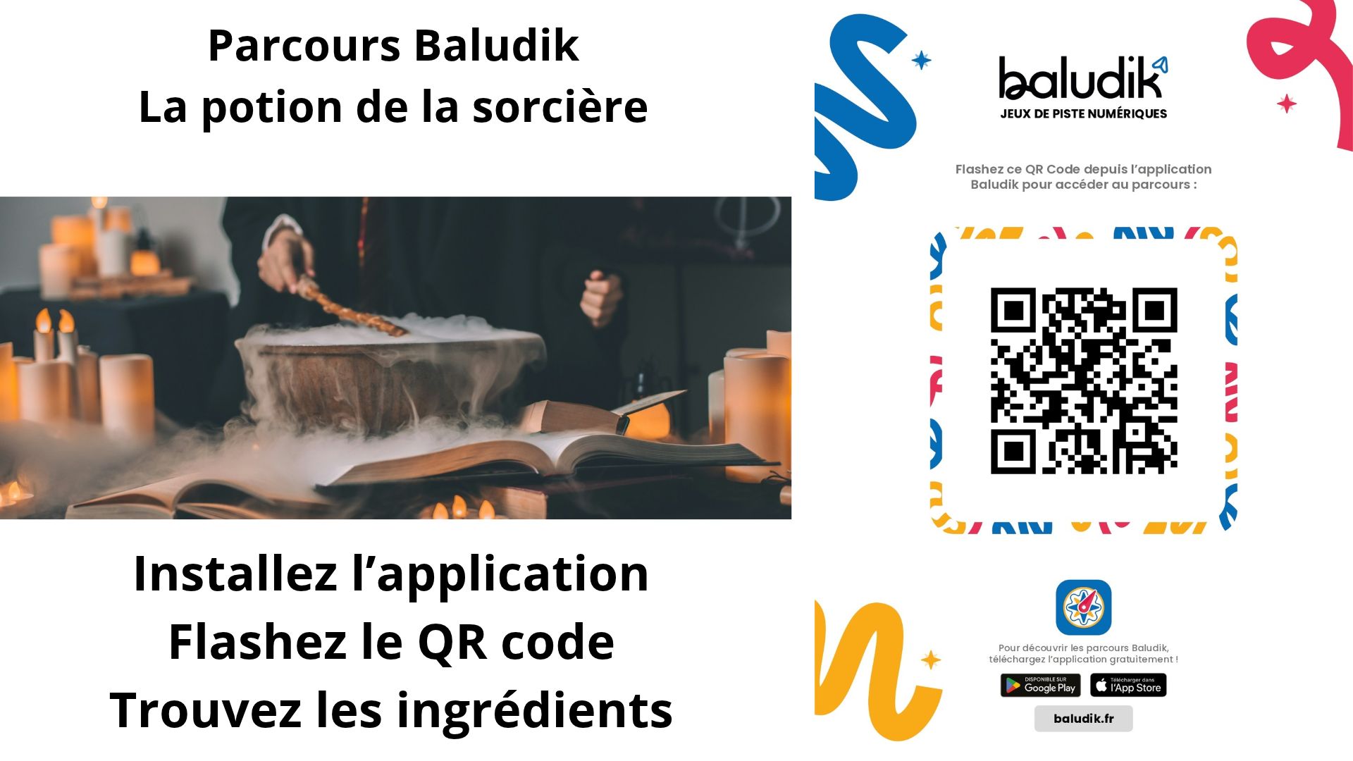 Parcours Baludik : La potion de la sorcière