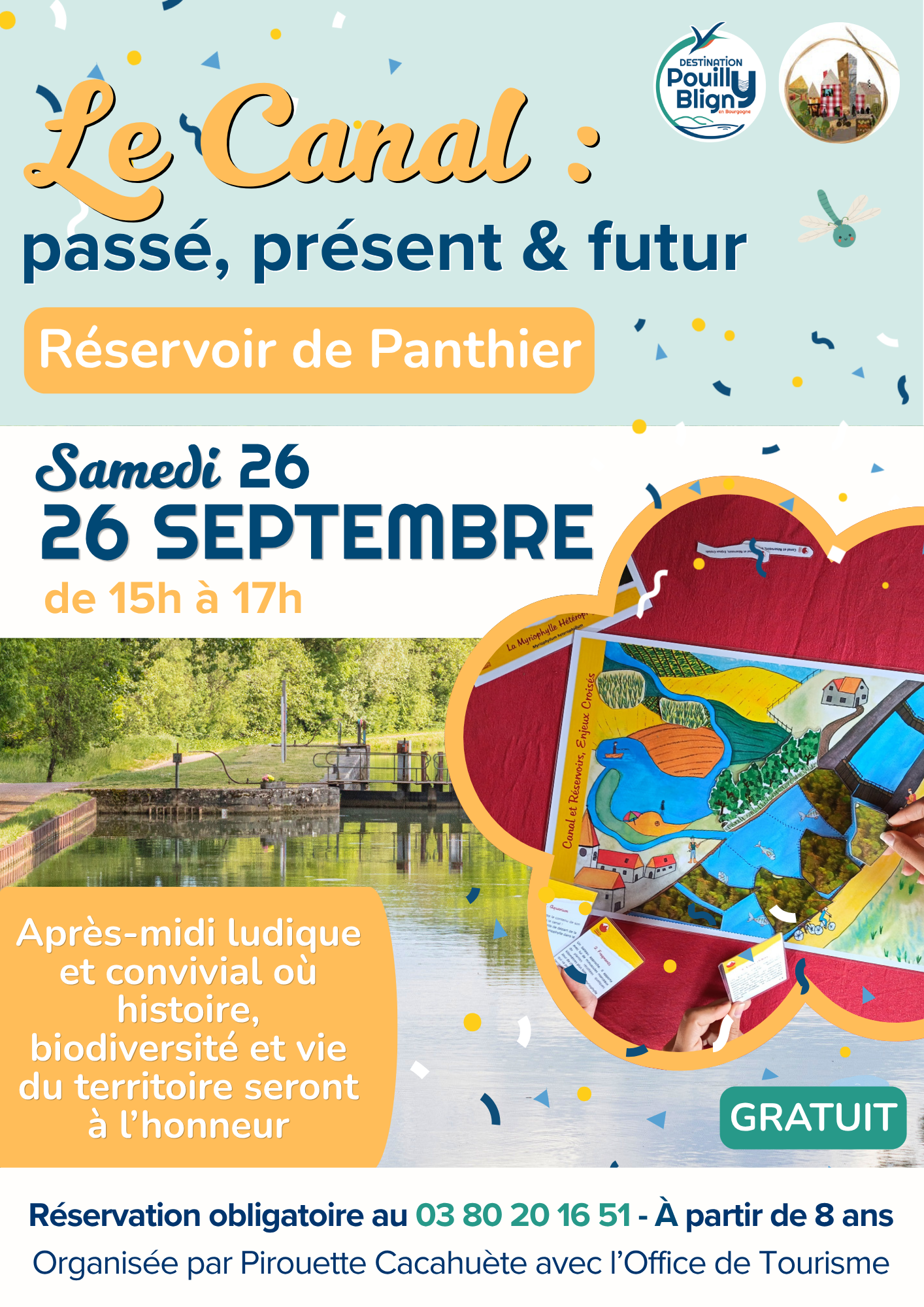Animation "Le canal, Passé, Présent, Futur" - Réservoir de Panthier