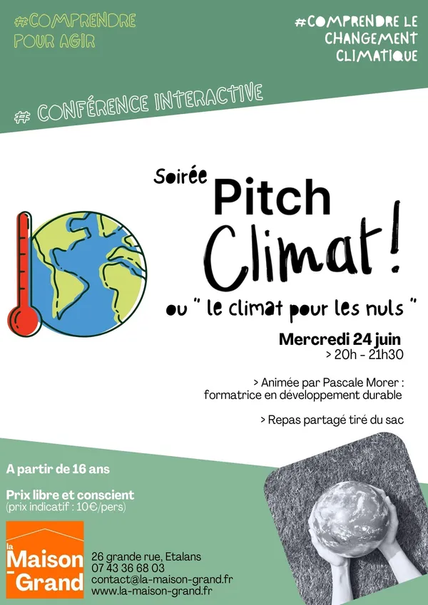 Conférence : Pitch climat, ou le climat pour les nuls