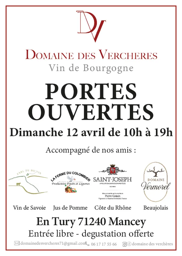 Portes Ouvertes -Domaine des Verchères