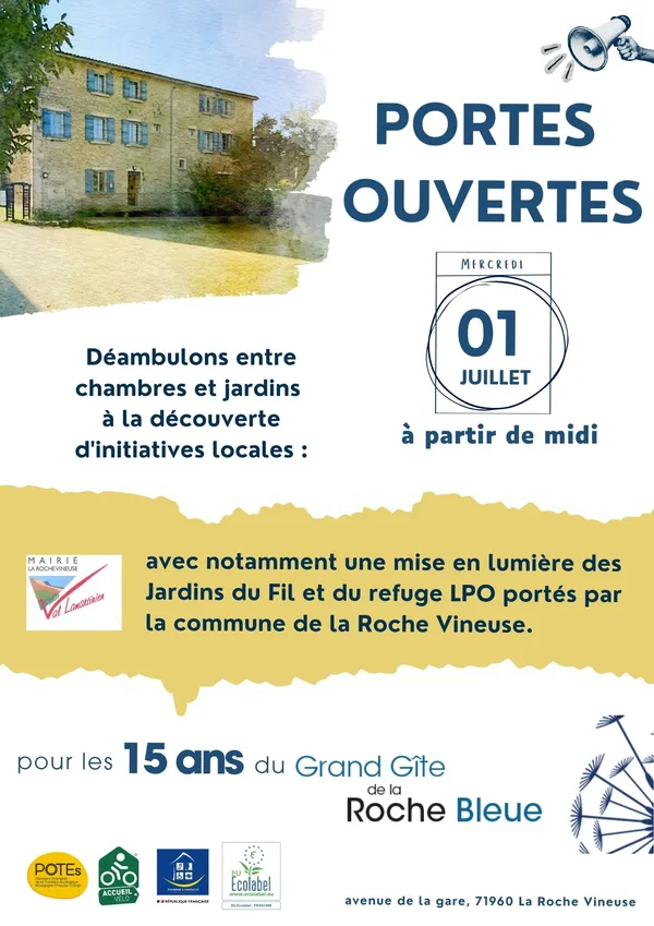 Portes ouvertes & Initiatives locales : Déambulations entre chambres et jardins
