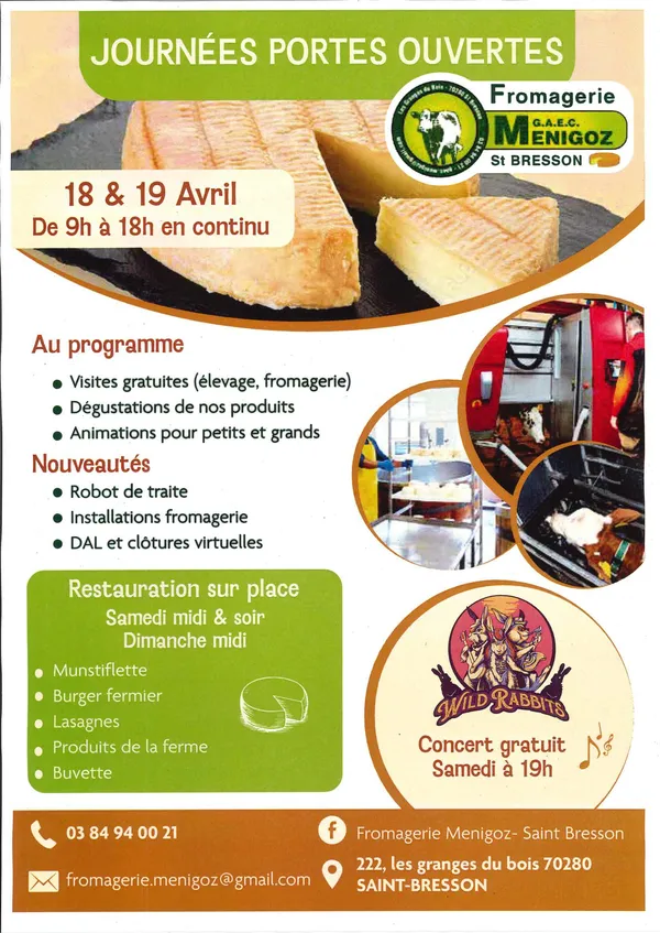 Journées portes ouvertes à la Fromagerie Menigoz