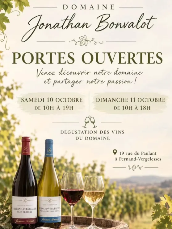 Portes ouvertes au Domaine Jonathan Bonvalot
