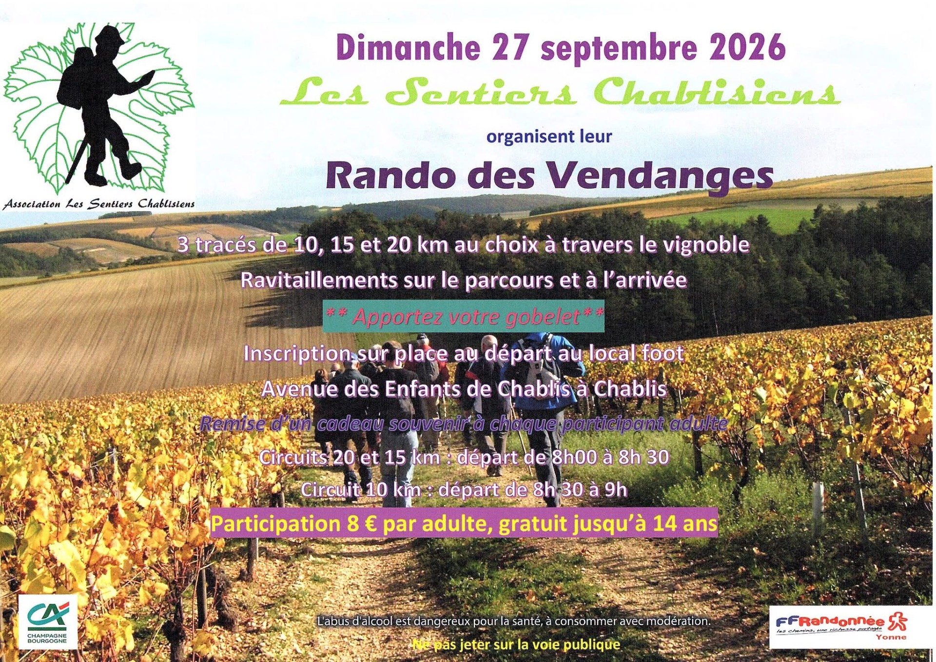 Rando des Vendanges à Chablis
