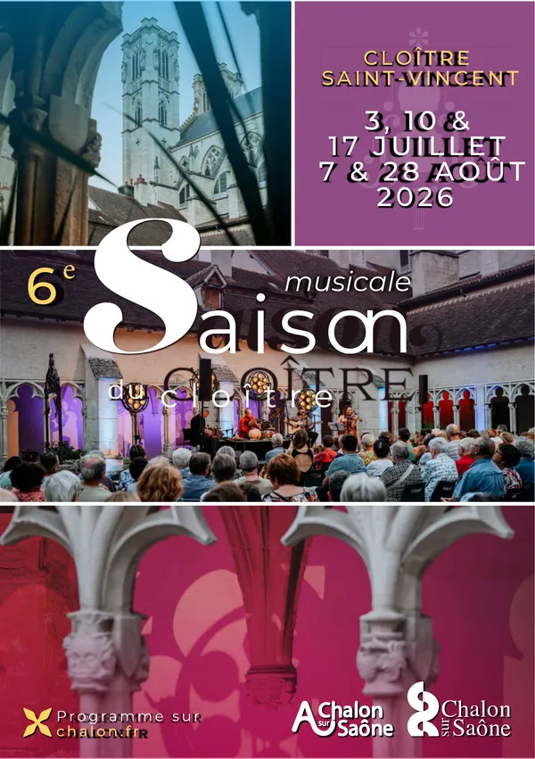 Saison musicale du Cloître Saint Vincent 2026