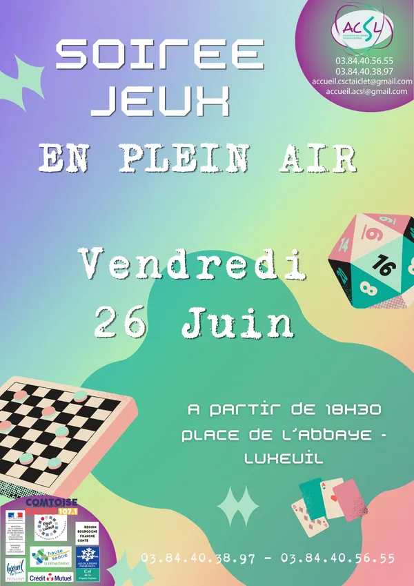 Soirée Jeux en Plein Air
