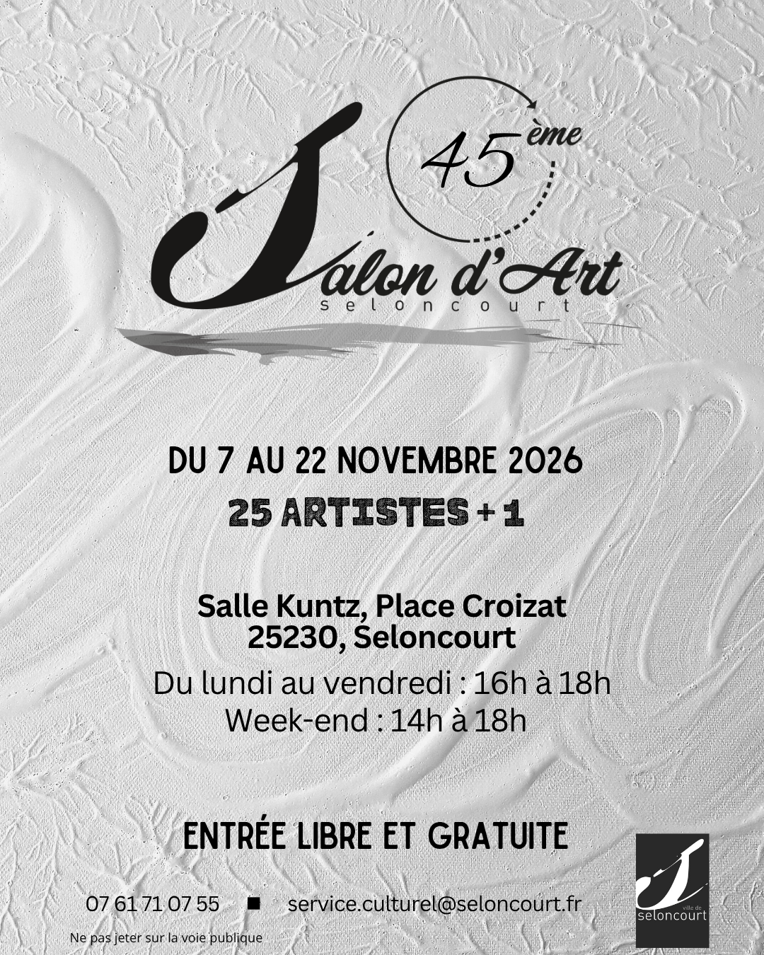 45ème Salon d'Art de Seloncourt