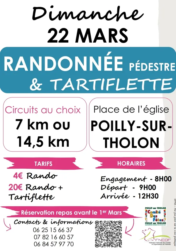 Randonnée pédestre et tartiflette