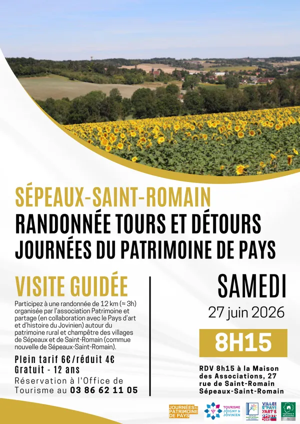 Journée du Patrimoine de Pays Sépeaux-Saint-Romain "Randonnée tours et détours"