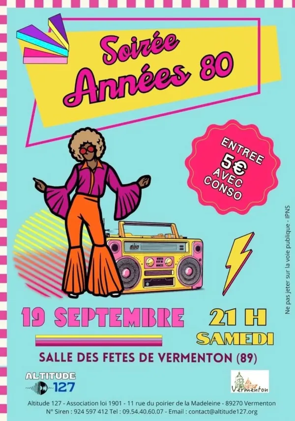 Soirée années 80 à Vermenton