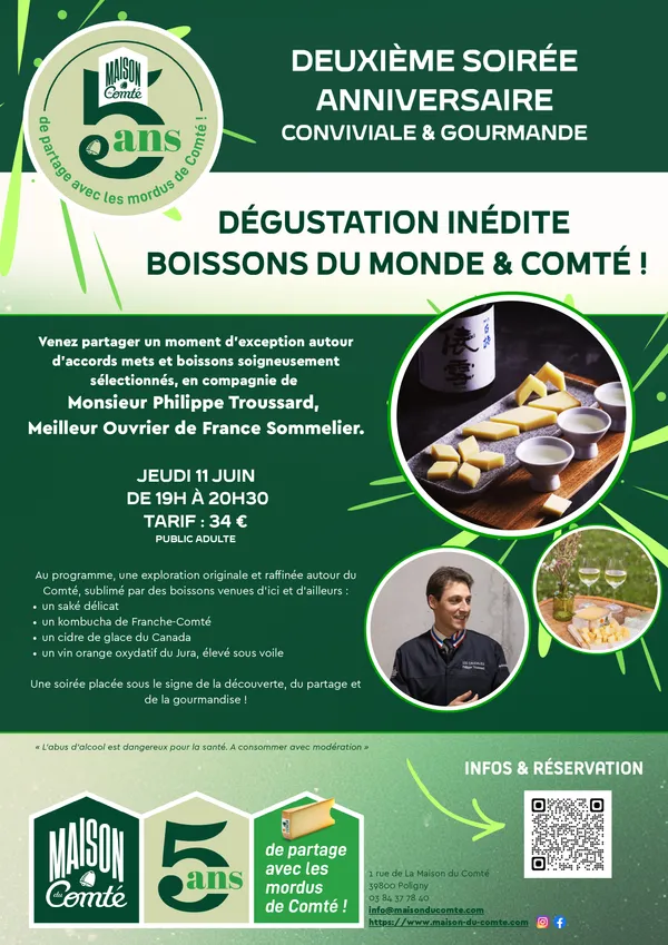Dégustation inédite Boissons du Monde et Comté