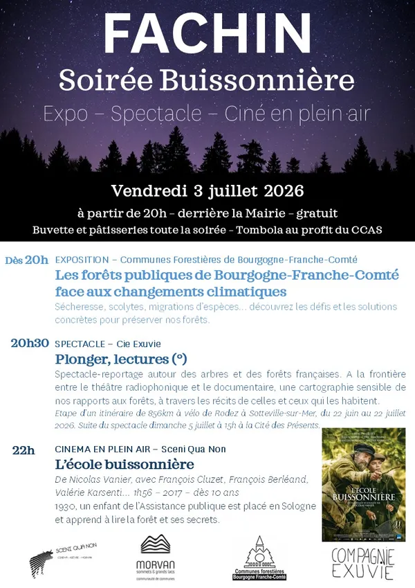 Soirée Buissonnière : Expo, spectacle, ciné en plein air