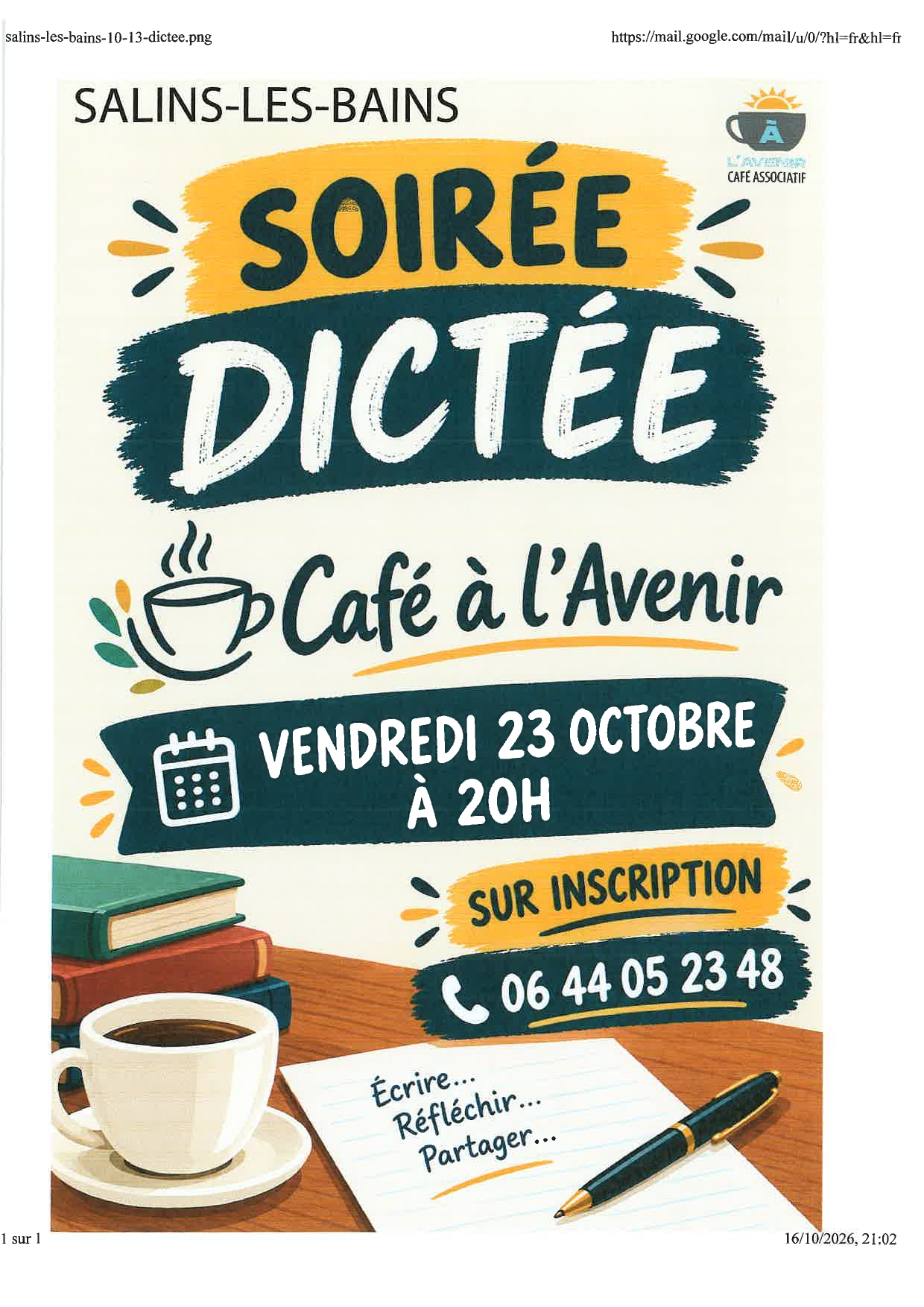 Soirée dictée