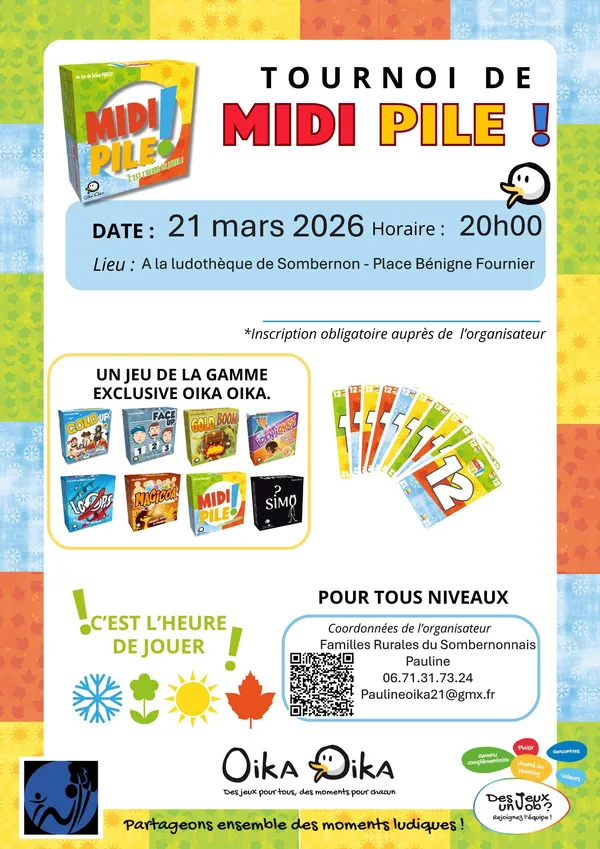 Tournoi de jeu de société Midi Pile