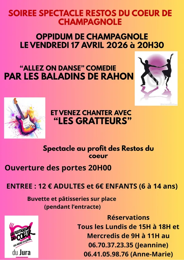 Soirée spectacle Resto du Coeur